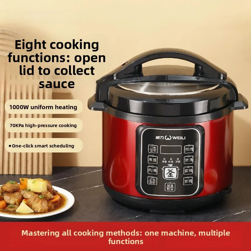 Large Capacity Automatic Electric Pressure Cooker Intelligent Multi-Function Home Use Rice Cooker Appointment Function