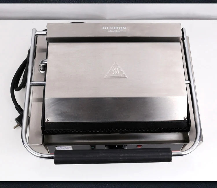 Electric Stripe Grill Commercial Sandwich Hot Plate Cooker Grilled Italian Steak Making Machine Single Stove Bread Maker