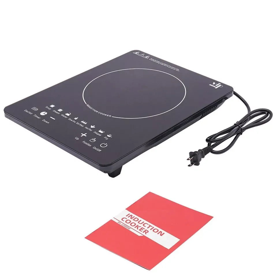 220V Induction Cooker Cooktop Electric Burner Portable Countertop Hot Pot Stove