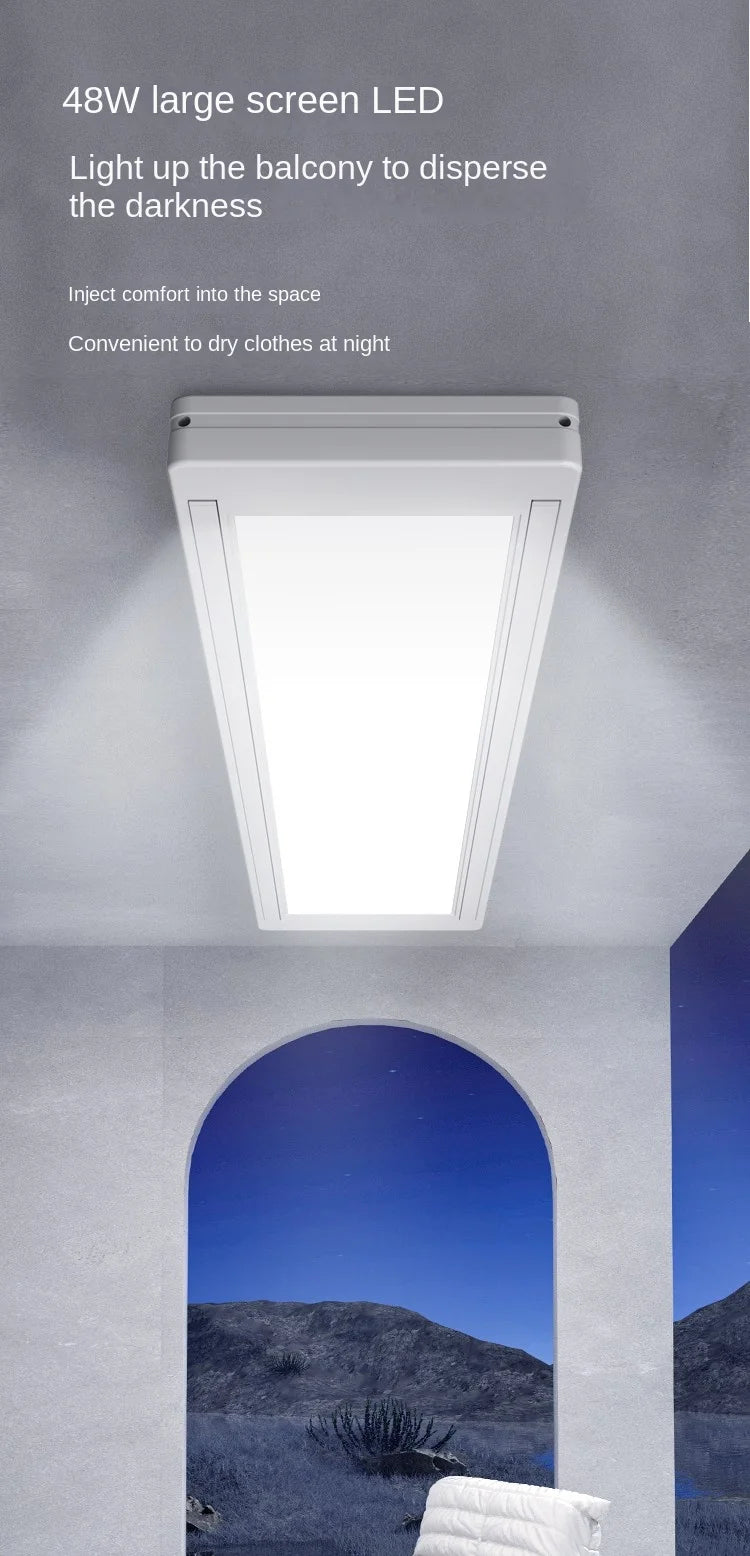 Smart Automatic Ceiling-Mounted Intelligent Lift Electric Laundry Dryer Supply Foldable Clothes Drying Rack for Balcony