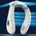 New Portable Neck Fan 5200mAh Neck Air Conditioner Rechargeable Semiconductor Cooling Fan Outdoor Personal Fan Wearable Cooler
