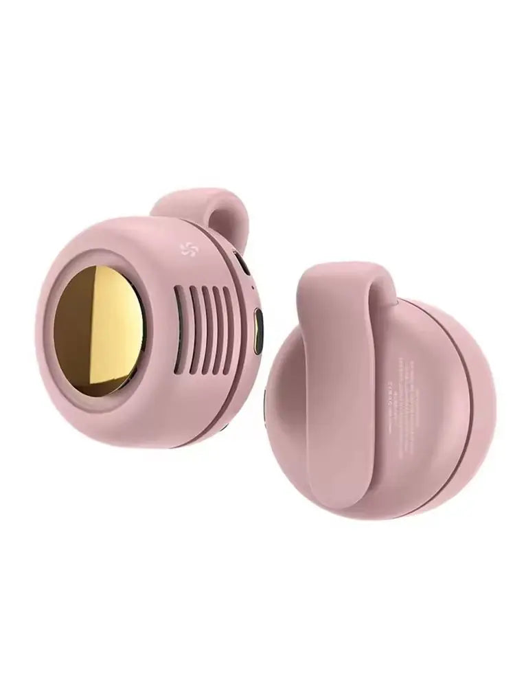 Portable Silent Mini Bladeless Electric Fan, Shirt Clip On Fan, Three Level Hands-Free Neck Fan, Suitable for Outdoor Use