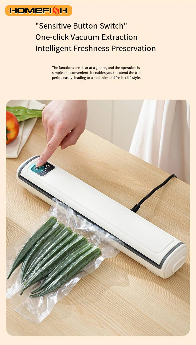 Portable Vacuum Packaging Machine Food Sealing Vacuum Sealer With Vacuum bags Dry/Wet Food Fresh Packaging Machine
