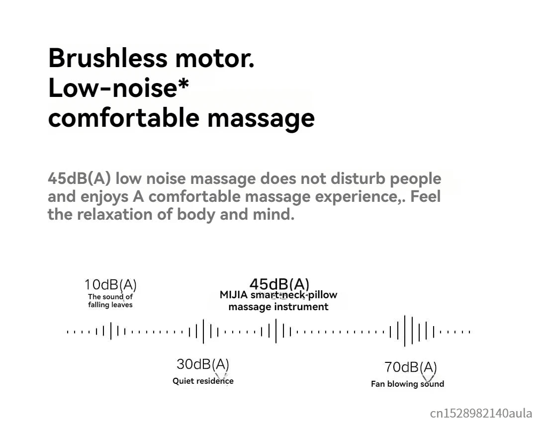 Updated Xiaomi Mijia Smart Neck Pillow Massager Brushless Motor Shoulder Neck Integrated Massage Hot Compress for Mi Home APP