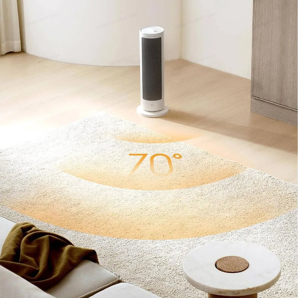 MIJIA Fan Heater,Lightweight and Compact,2,000W High Power,Wide-angle 70°,Multiple Safety Feature,CN Version With Adapter