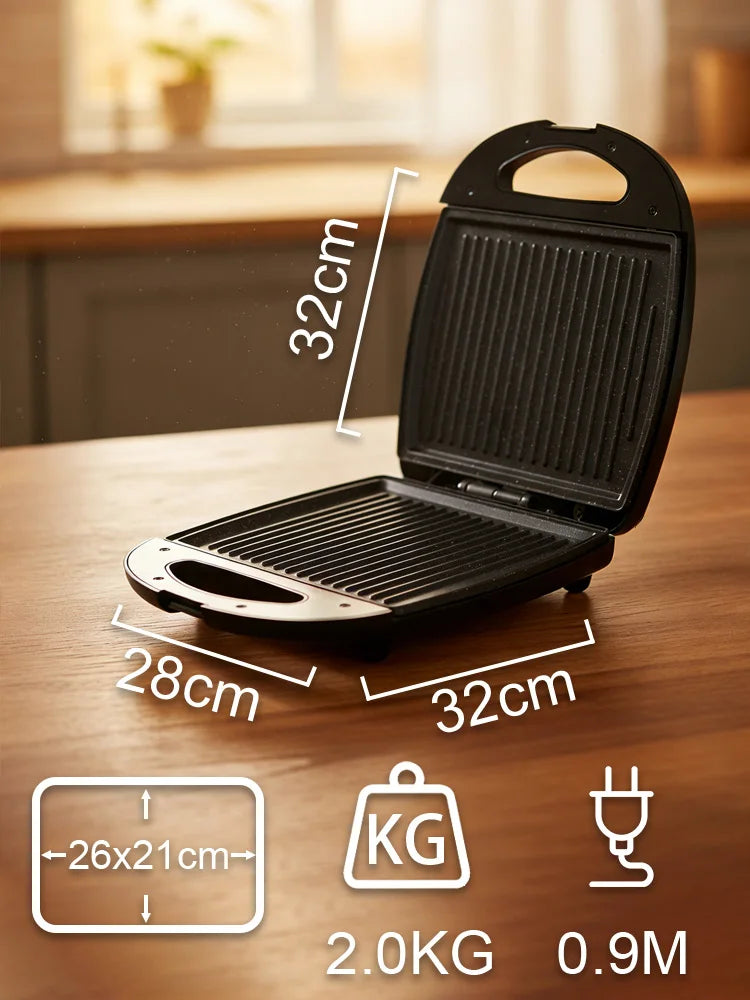 Sandwich Maker Sonifer SF-6165 1400W Electric Toastie Maker Non Stick Plates Thermostat Control Breakfast Machine Home Kitchen