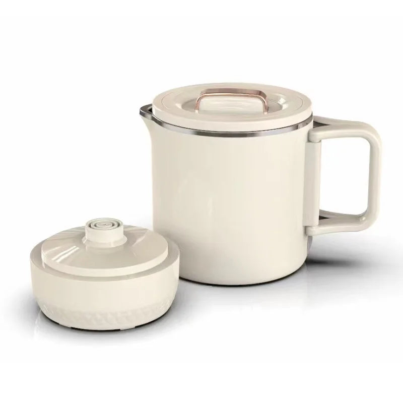 New 800ml Small Portable Electric Kettle Foldable 3 in 1 Multifunctional Travel Electric Kettle Household Rice Cooker Hot Pot
