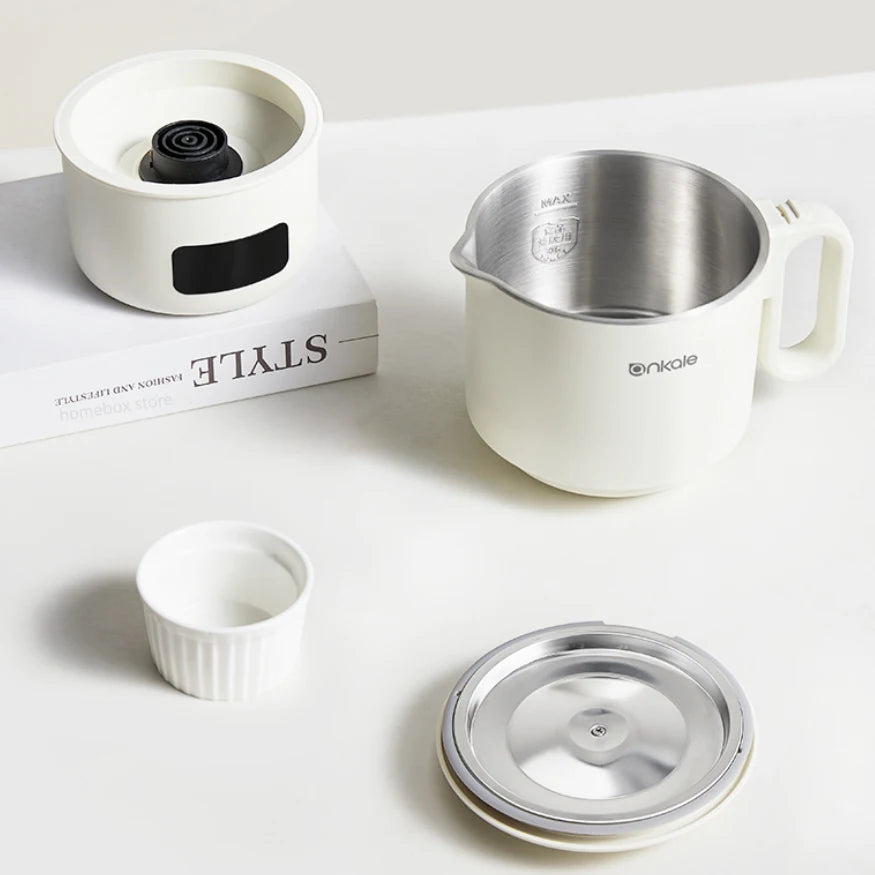 800ML Split-Type Foldable Electric Kettle Portable Travel Heating Cup with Adjustable Temperature 100V-240V Cooking Pot