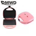 DMWD Electric Egg Sandwich Maker Mini Grilling Panini Baking Plates Toaster Multifunction Non-Stick waffle Breakfast Machine EU