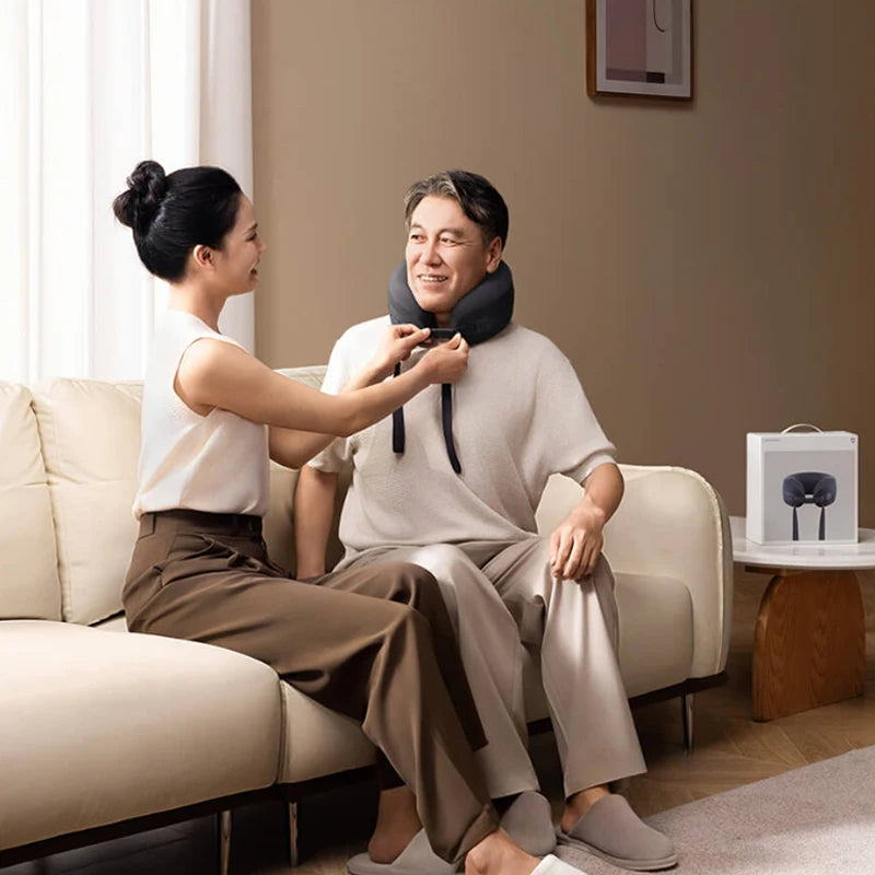 Updated Xiaomi Mijia Smart Neck Pillow Massager Brushless Motor Shoulder Neck Integrated Massage Hot Compress for Mi Home APP