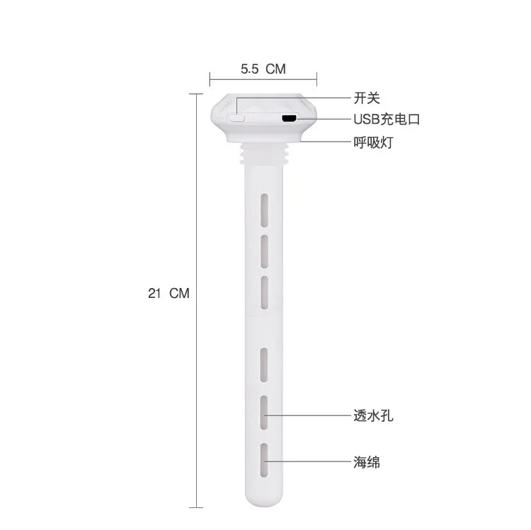 USB Mini Ultrasonic H2O Air Humidifier LED Lamp USB Water Bottler Cup Car Purifier Anion Mist Maker with Cool Light for Office