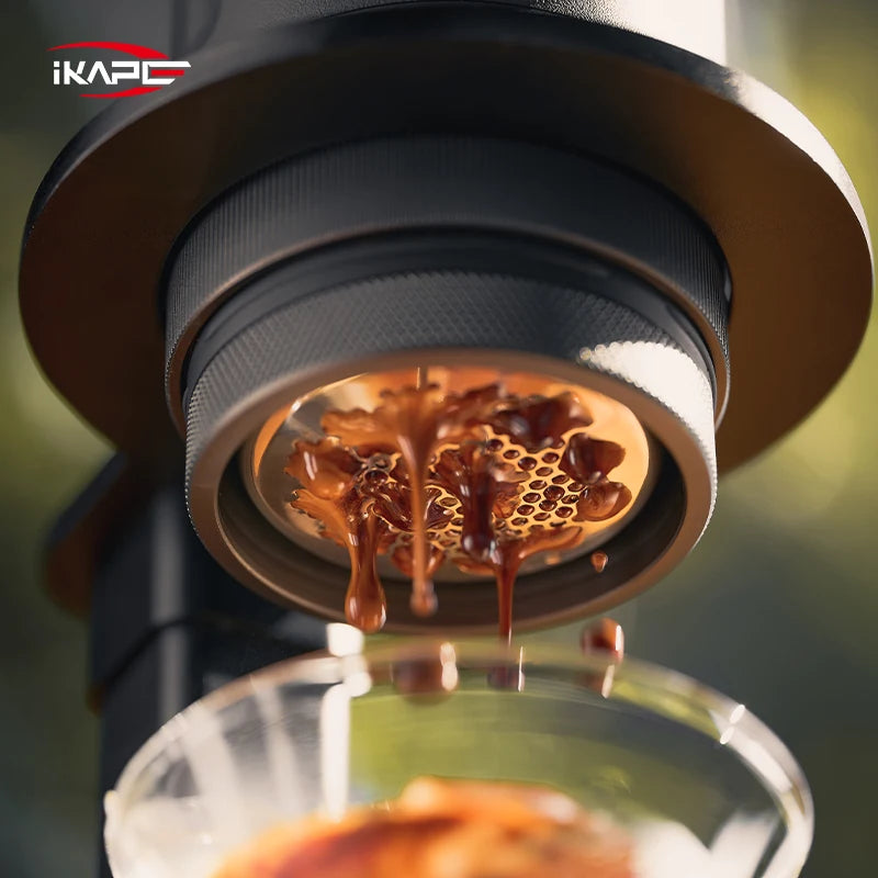 IKAPE Kapo K2 Portable Coffee Machine/Bluetooth Connection/Timer Function,51/58mm Espresso Bottomless Portafilter,Camping/Home
