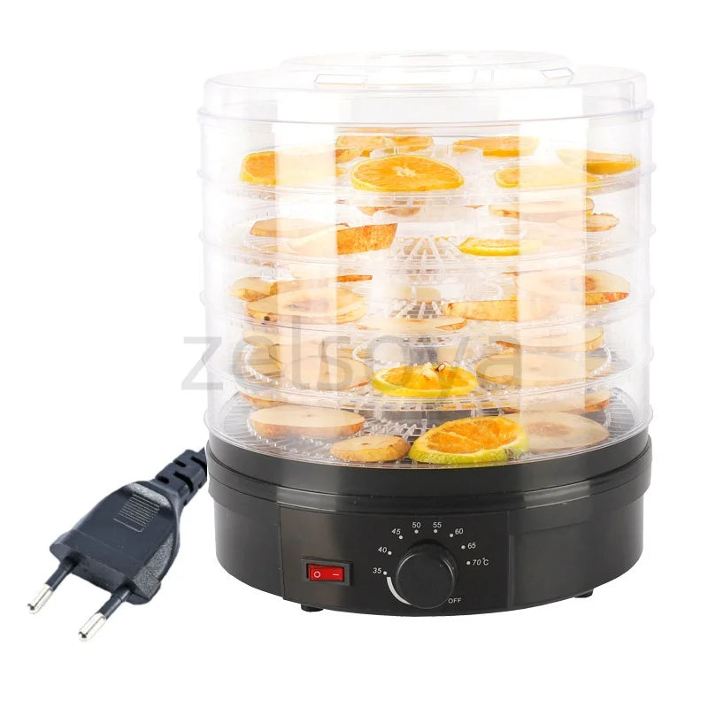 Small Transparent Food Grade Dehydrator Heating Fruit and Vegetable Fruit Pet Meat Dryer Household Dried Fruit Machine