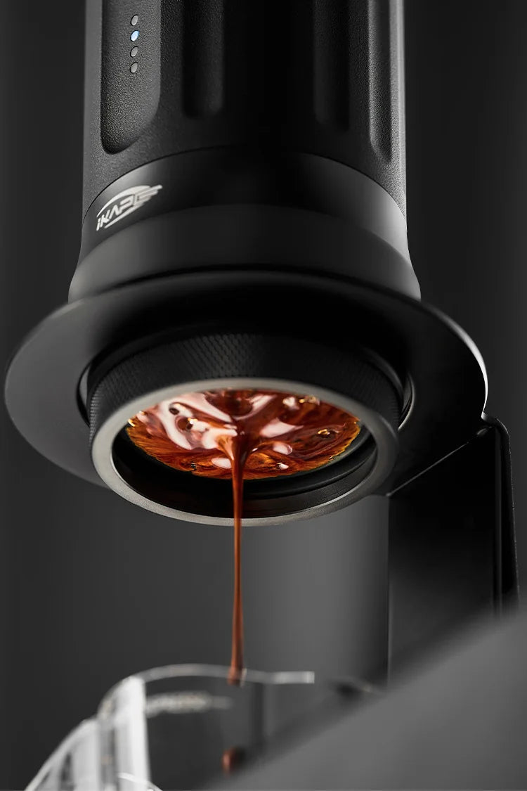 IKAPE Kapo K2 Portable Coffee Machine/Bluetooth Connection/Timer Function,51/58mm Espresso Bottomless Portafilter,Camping/Home