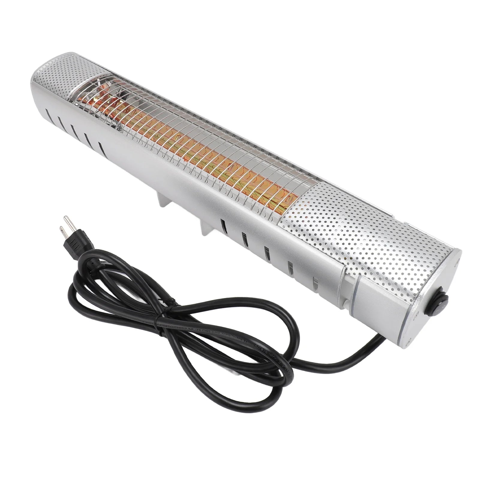 Electric Infrared Heater Indoor Outdoor IP65 Waterproof Energy Efficient Aluminum Alloy Wall Mounted Patio Heater for Backyard
