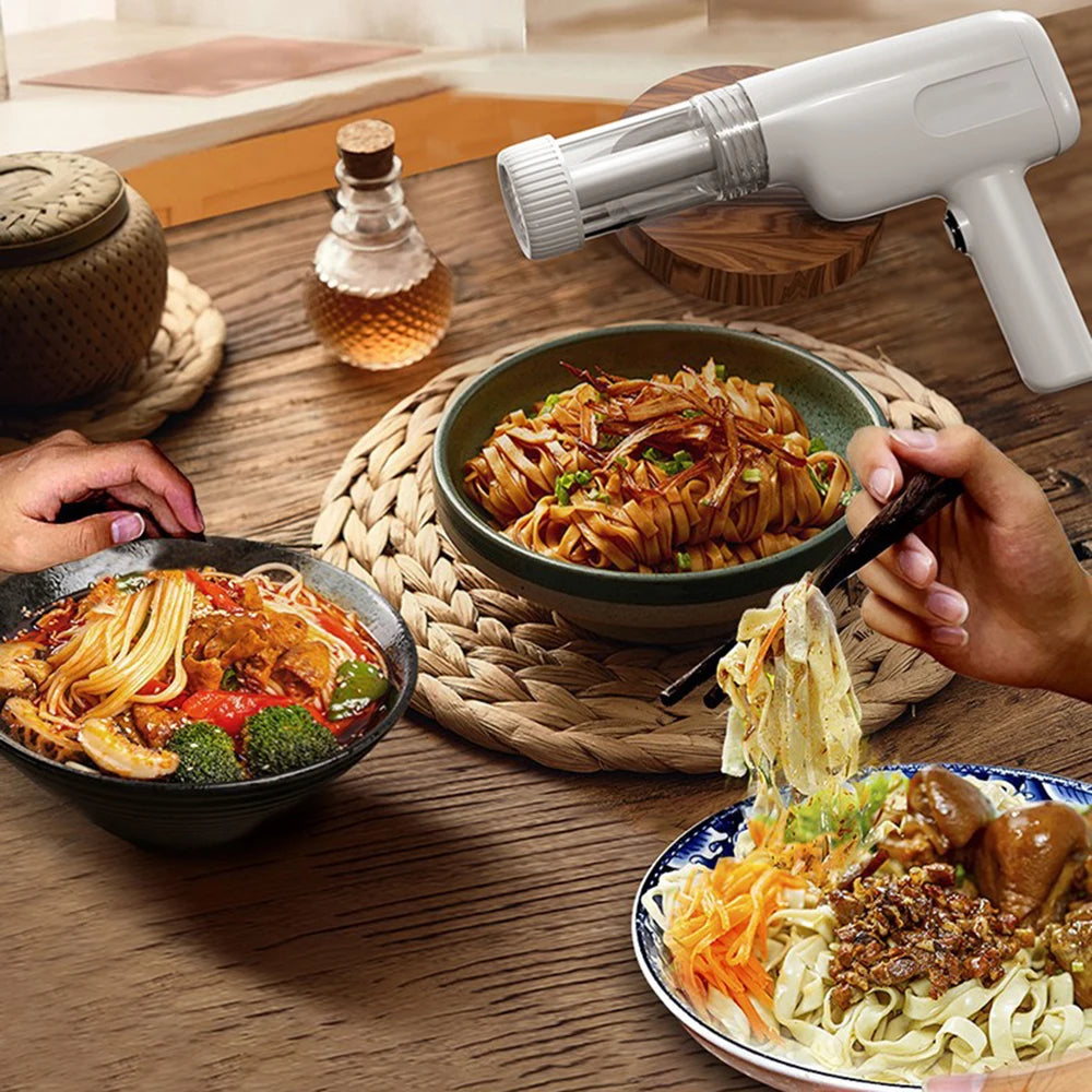 USB Cordless Electric Pasta Maker Machine Automatic Pasta Noodle Maker Portable 6 Molds for Home Kitchen Gadget 제면기 국수기계