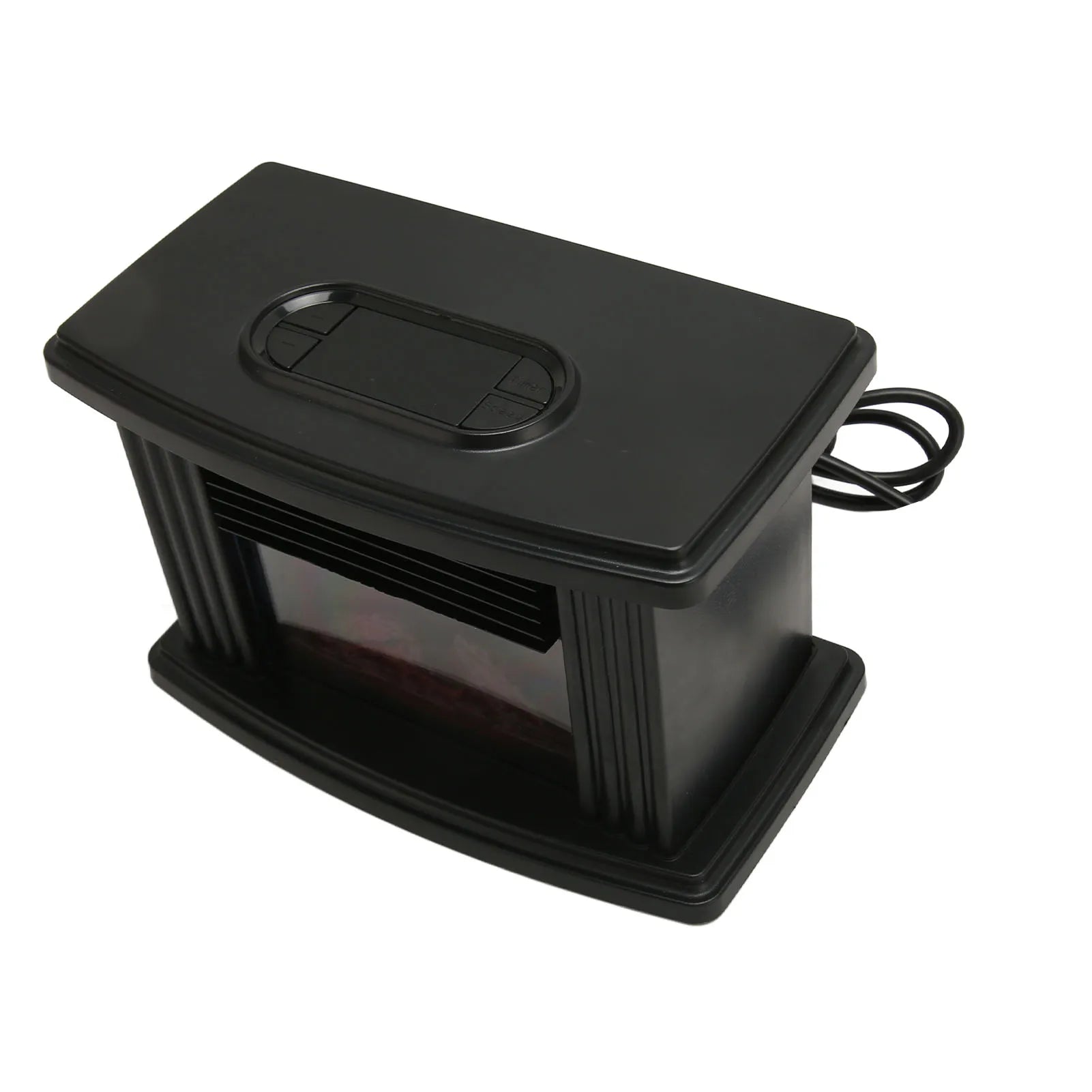 Mini Electric Fireplace Heater Simulated Flame Quiet Operation Portable Heating  Warmer Fan Space Heater with Remote Control