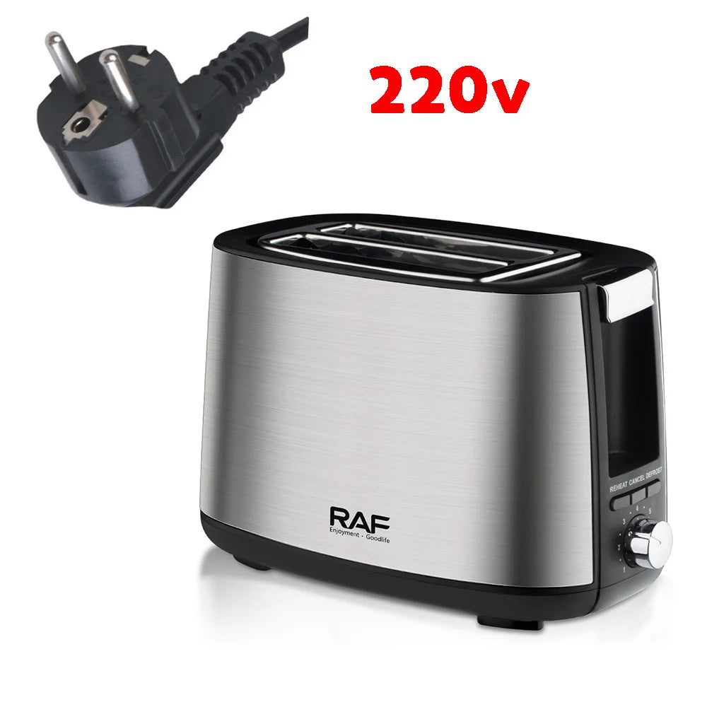 Electric Household breakfast Machine, Toaster, Two-slice bread machine, toaster multi-function Homeheld Appliance