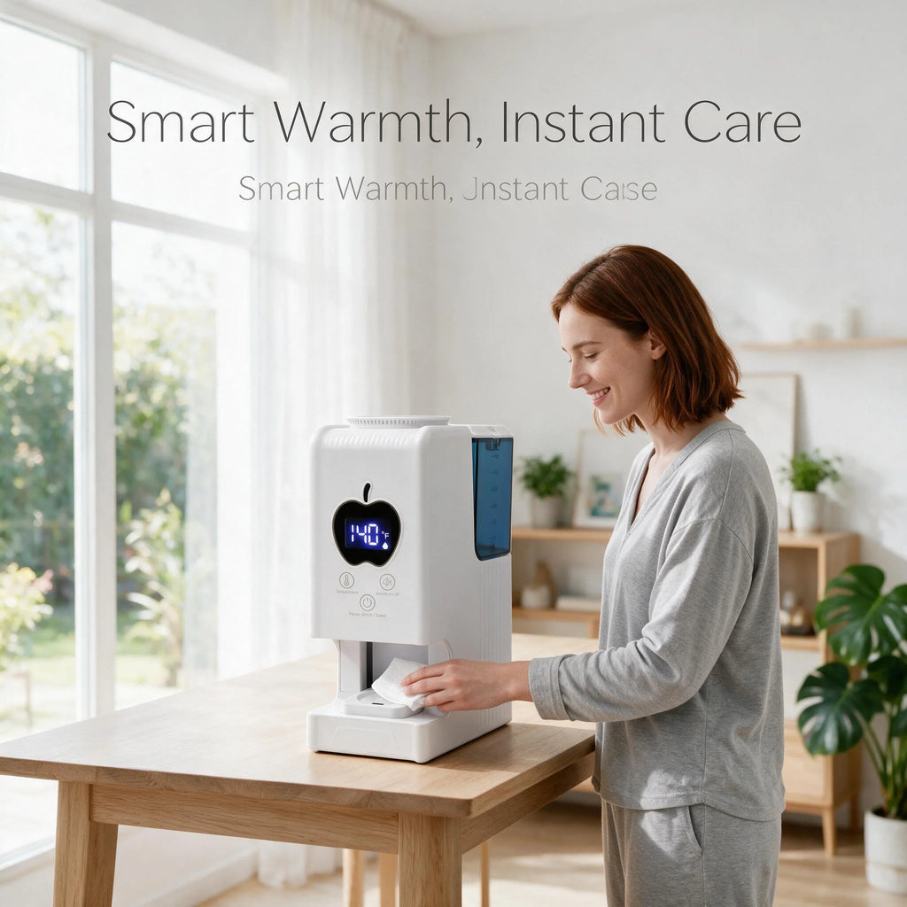 Steam Towel Heater, Three-Temperature Settings 55-65°c, LED Display, Facial Heat Therapy Machine, Includes 20 Disposable Towels