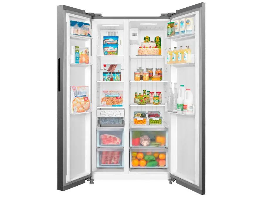 Midea Smart Frost-Free Side-by-Side Refrigerator, Stainless Steel, 511L, MDRS710FGD46 - 110V