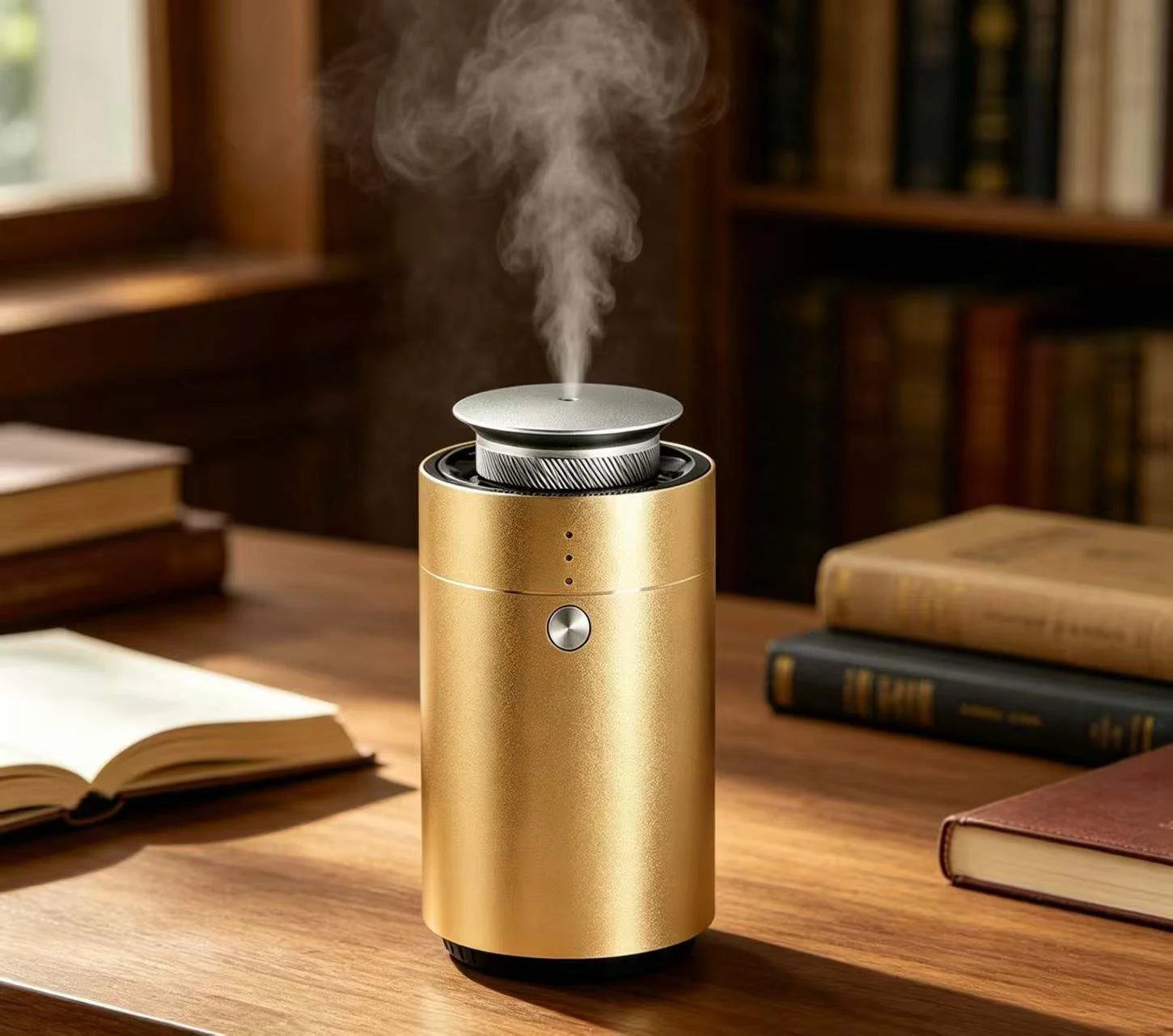 Luxury 10ML Battery Powered Plastic Car Aroma Diffuser Electric Waterless Essential Oil Diffuser Machine for Car Gift