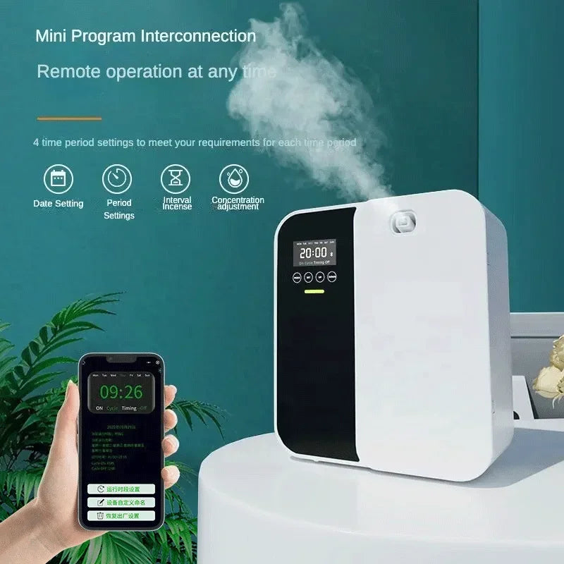 1000m³ Electric Smell Distributor Bluetooth Wall Mounted Fragrance Diffuser Professional Aroma Diffuser Electric Smell for Home
