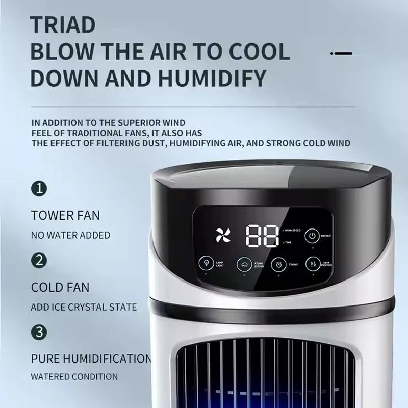 Portable Mini Conditioner Water Cooling Fan Water Cooling Conditioning air Cooler for Office Home Air Conditioner