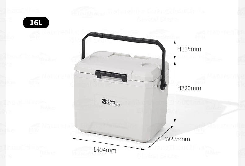MOBI GARDEN 22L/16L/5L Insulation Ice Box Portable Camping Outdoor Picnic Fresh Food Grade Car Refrigerator Freezer Cooler Box