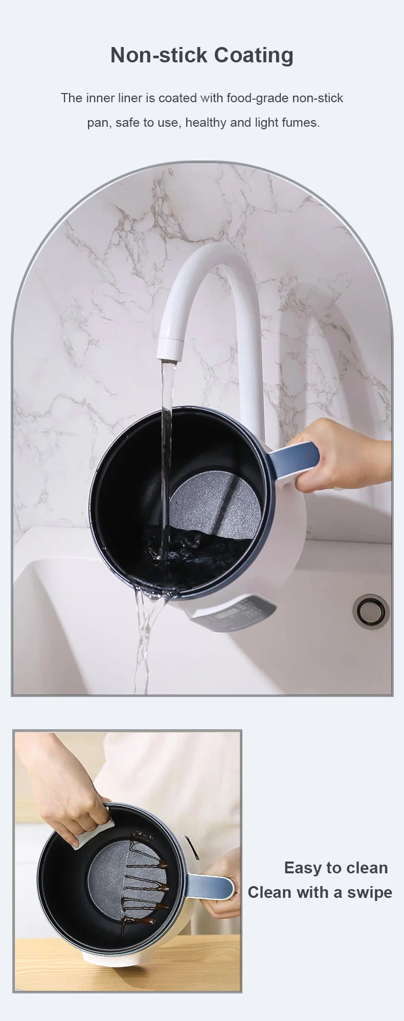 1.7L Electric Rice Cooker Single Double Layer 220V Multi Cooker Non-Stick Smart Mechanical MultiCooker Steamed Rice Pot For Home
