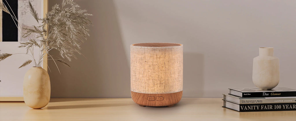 2026 New Upgraded Essential Oil Diffuser with Fabric Cover and Night Lamp Ultrasonic Aroma Diffuser  Humidifier  Lights Room
