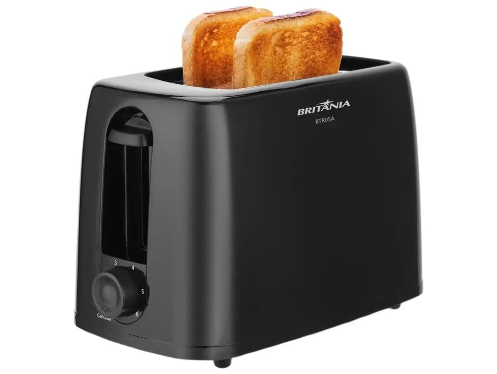 Black Britannia Toaster 2 Slice 6 Levels of Toasting BTR05A Reference-220V