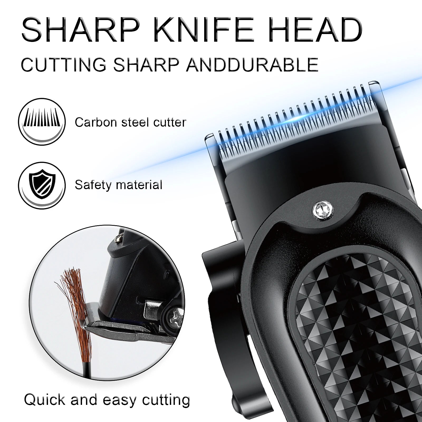 Hiena 212 Professional Hair Cutter Mans Hair Clipper Set Metal Electric Cordless Hair Trimmer for Barber LCD Display Hair Cutt