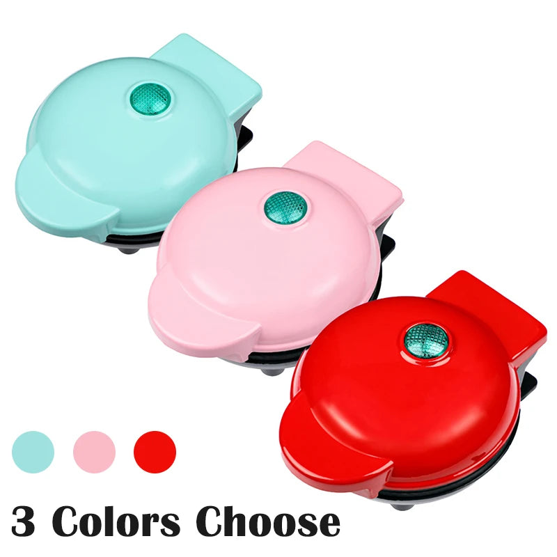 Mini Electric Waffle Maker 110V/220V Non-Stick Breakfast Machine for Home Kitchen Desserts and Fried Eggs