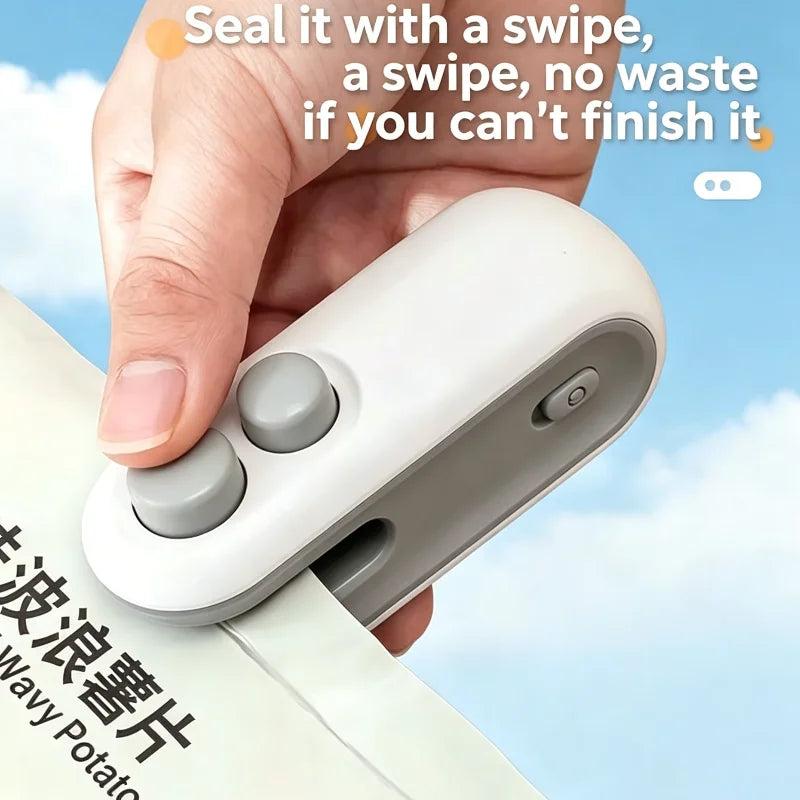 2 In 1 Sealer Cutter Multifunctional Mini Bag Sealer Portable Resealer Machine Handheld Bag Sealing Machine for Plastic Bags