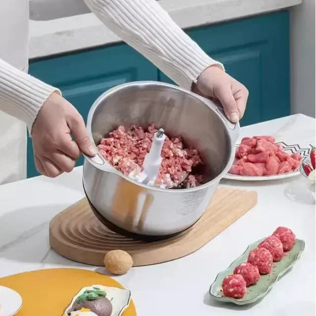 Hot Sale 5L Stainless Steel Electric Food Chopper EU Plug Household Kitchen Meat Vegetable Processor
