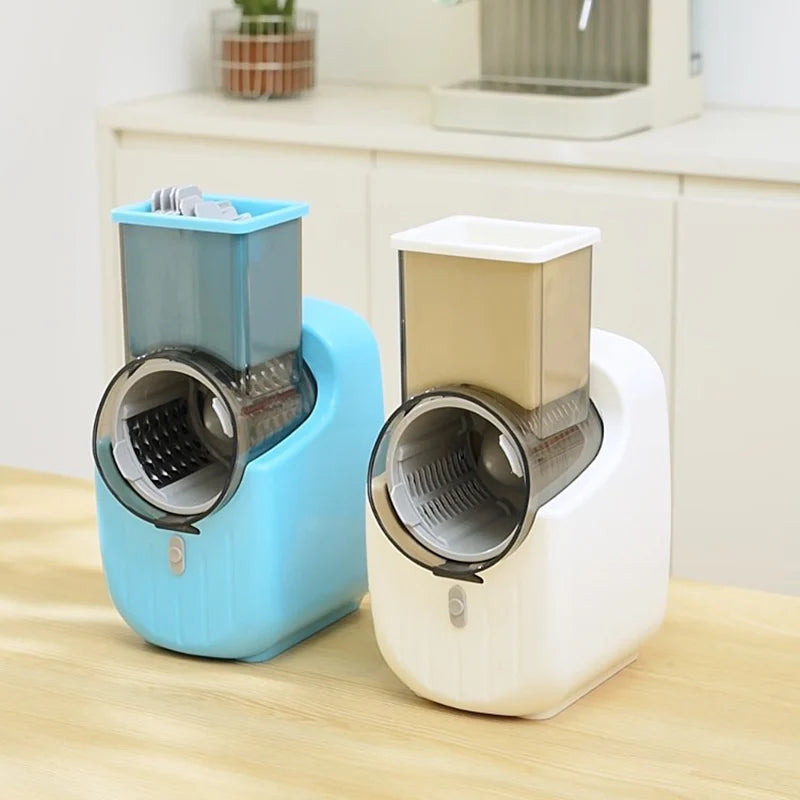 Professional Electric Mandoline Slicer, Fast Vegetable Shredder & Dicer, Time-Saving Kitchen Gadget for Healthy Meals