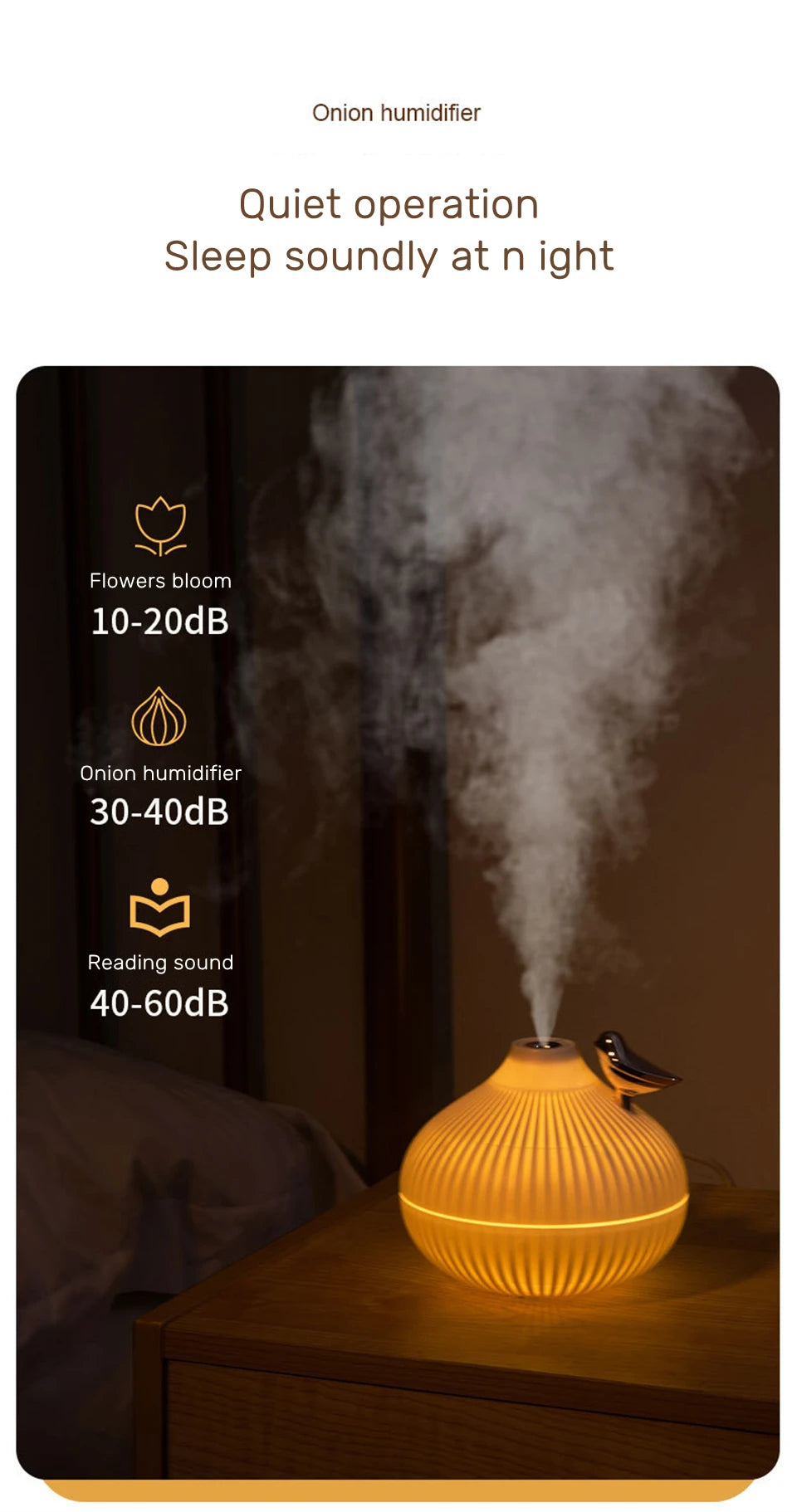 300ml USB Air Humidifier Mini Water Aroma Diffuser with Warm LED Night Light for Home Room Ultrasonic Cool Mist Humidificador