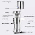 Commercial Soymilk Machine Breakfast Shop Slurry Separation Refiner Tofu Machine Fully Automatic Household Small Rice Milk