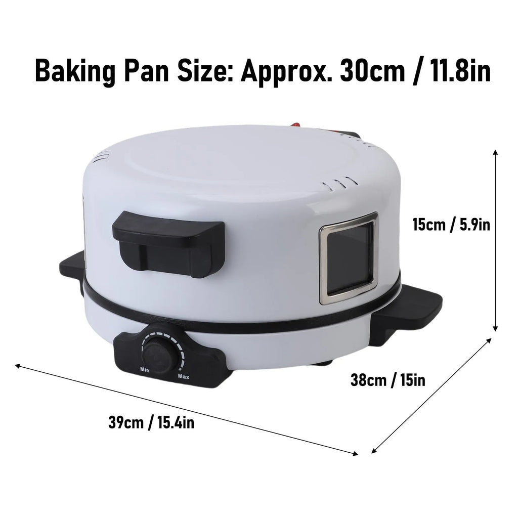 Home Pizza Maker 2000W Fast Heating Non Stick Coating Oven Baking Machine for Steak Burger Bread