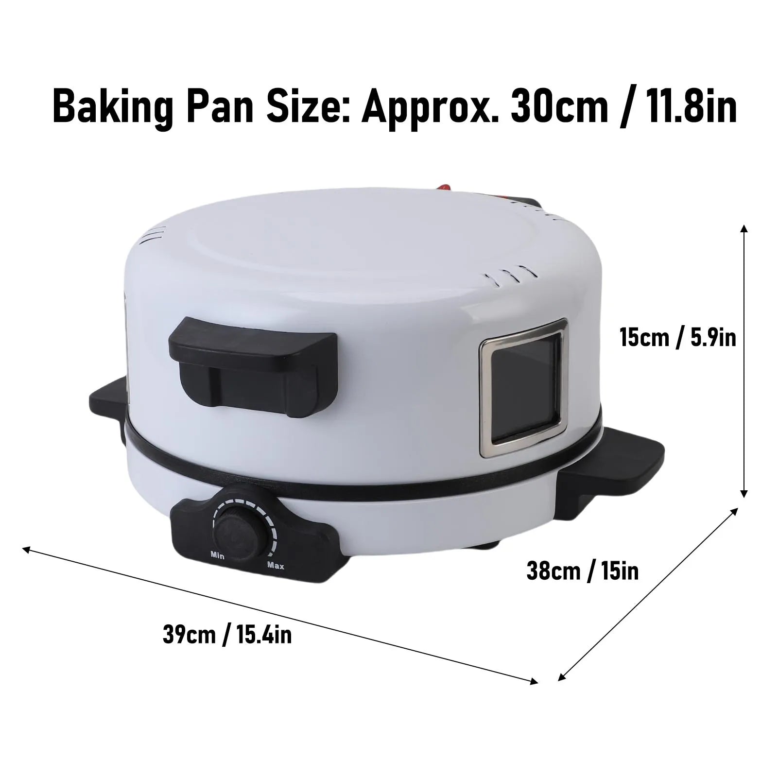 Home Pizza Maker 2000W Fast Heating Non Stick Coating Oven Baking Machine for Steak Burger Bread