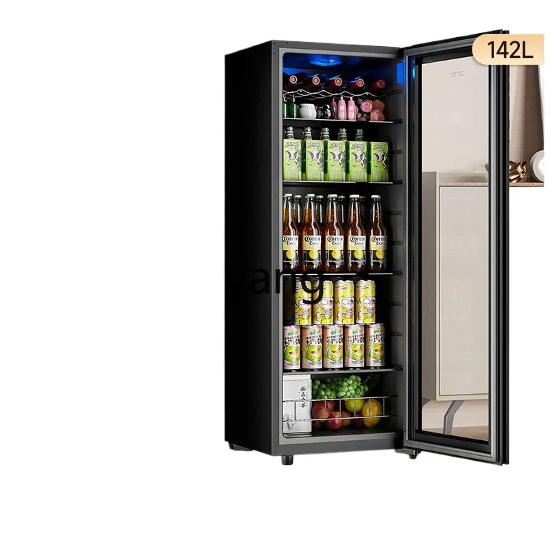lCX household living room glass door fruit beverage tea fresh-keeping refrigerator