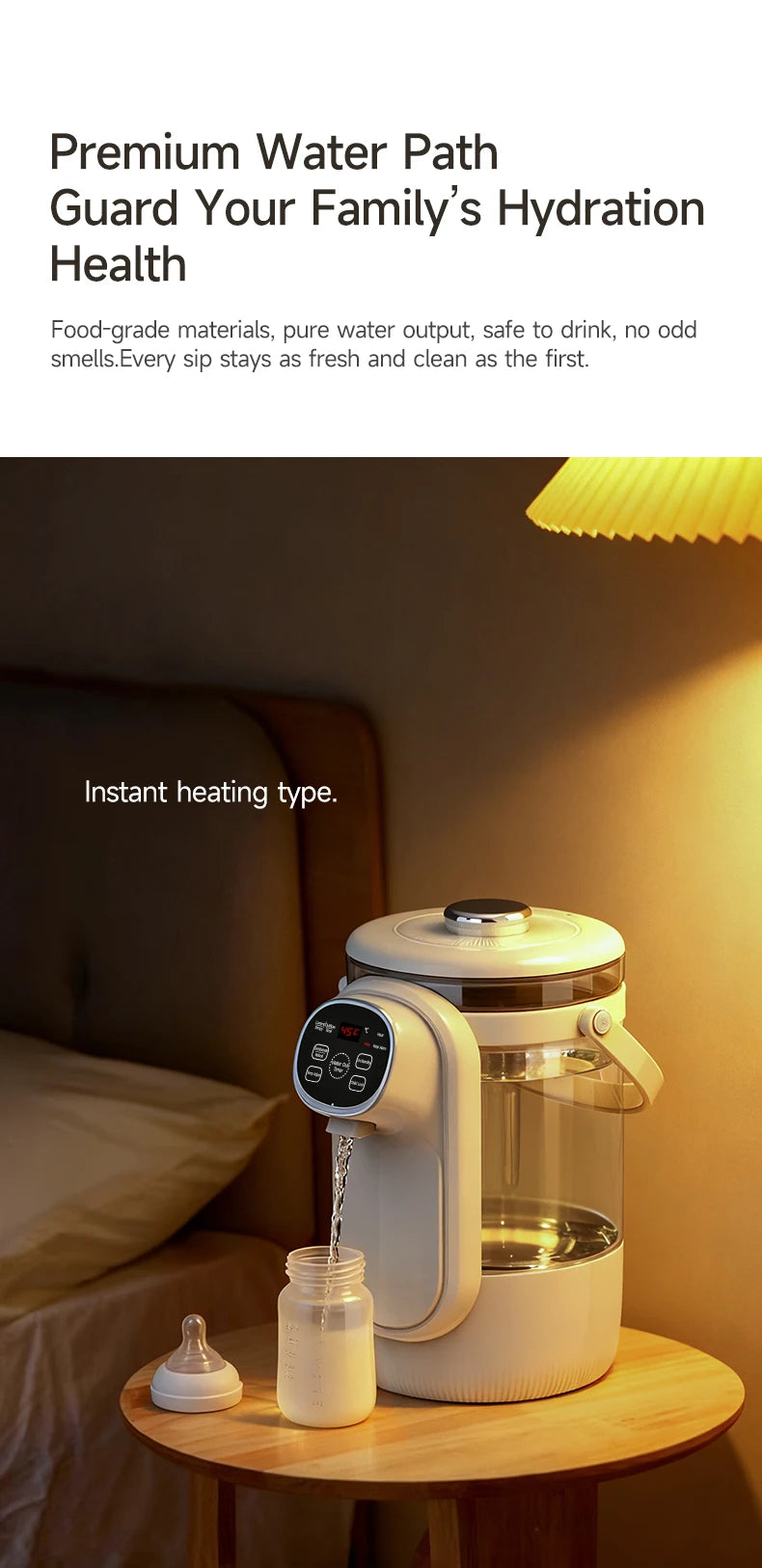 Electric Kettle 3.5L Temperature Control Water Boiler Thermo Pot 24H Keep Warm Hot Water Dispenser with Digital Display for Baby