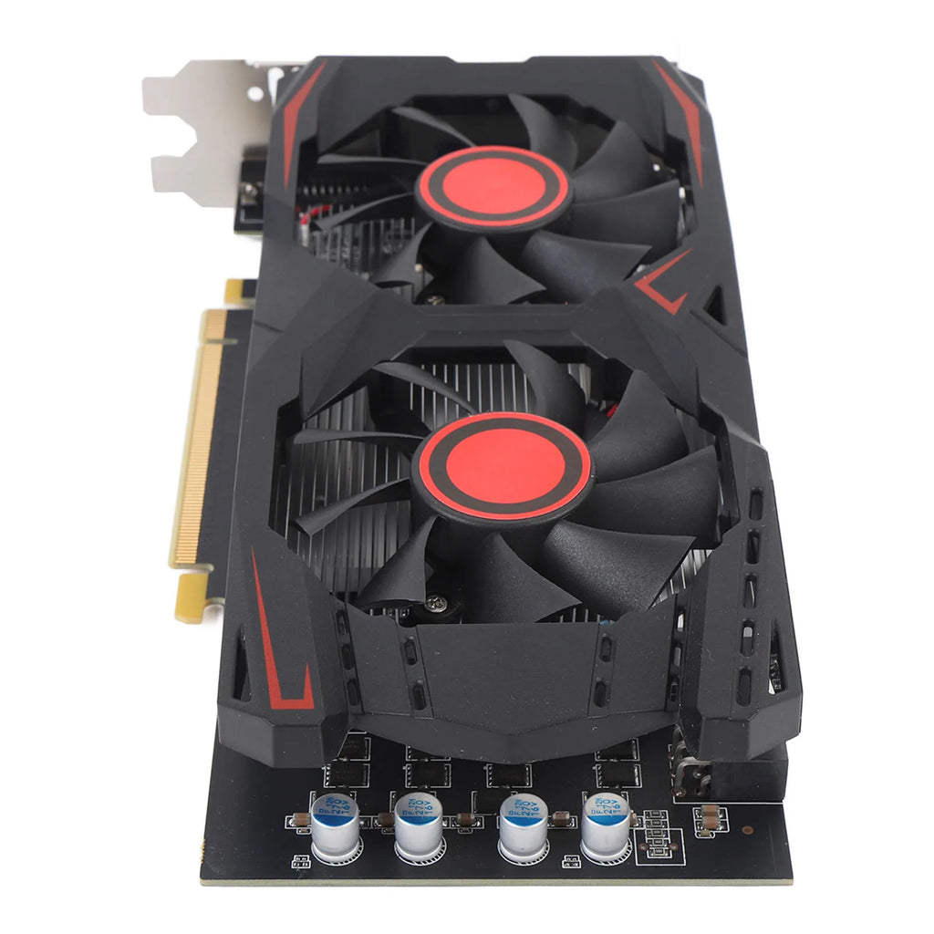Graphics Card 6GB GDDR5 192BIT Double Fan PCIE 2.0 16X Slot Supports DVI VGA HD Multimedia Interface Gaming Video Card