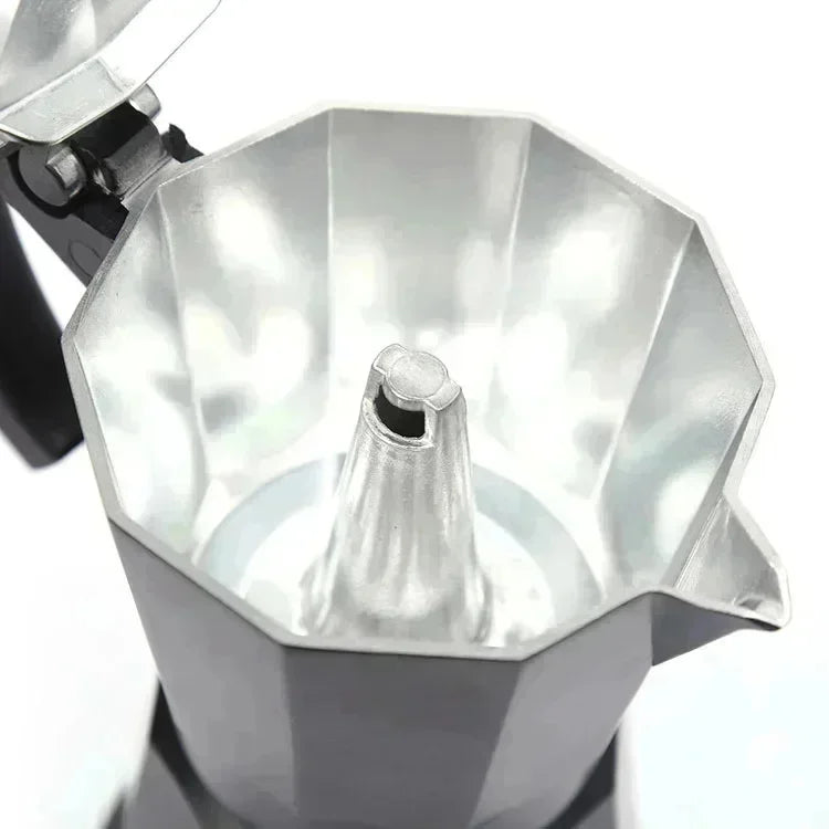 220V 300ml Aluminum Electric Mocha Pot Italian Style EU Plug-in Coffee Maker For Household Fast Convenient Electric Coffee Pot