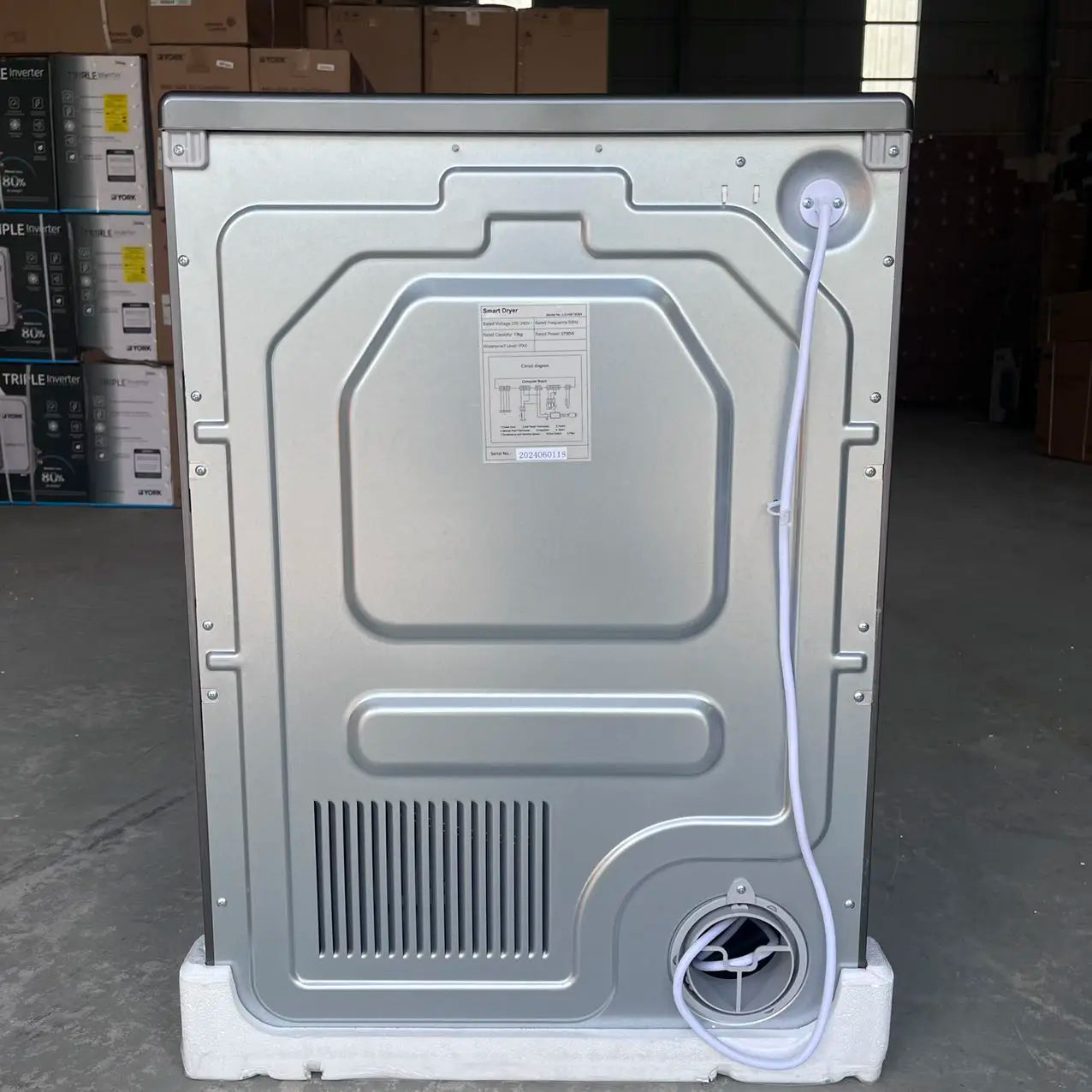 13KG Front Load Heat Pump Clothes Dryer EU Plug 220V Large Capacity Fully Automatic Household Tumble Dryer