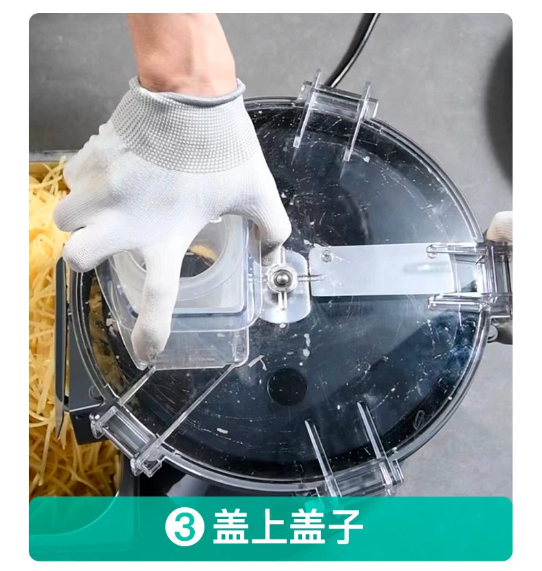Commercial potato shredder, small radish slicer, directional vegetable cutter, potato shredder, electric grater
