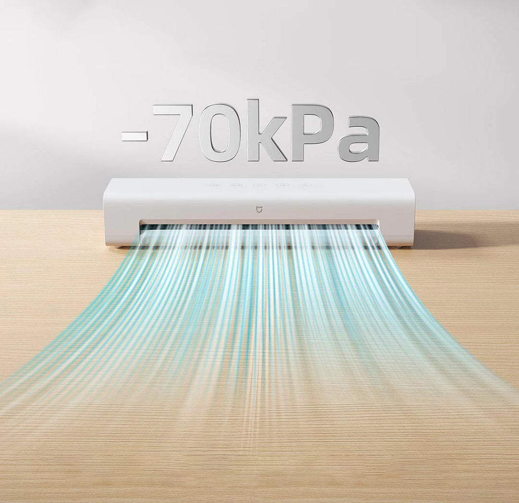 MIJIA Vacuum Sealer Machine,70Kpa Food Vacuum Sealer Machine Preservation Dry/Moist Modes,220V With Free 10pcs Vacuum Bag