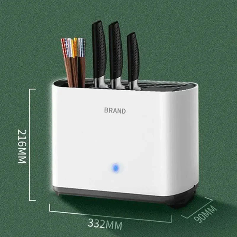 New UV Ultraviolet Knife Chopsticks Disinfection Machine Household Kitchen Sterilization Storage Drying Integrated Disinfection