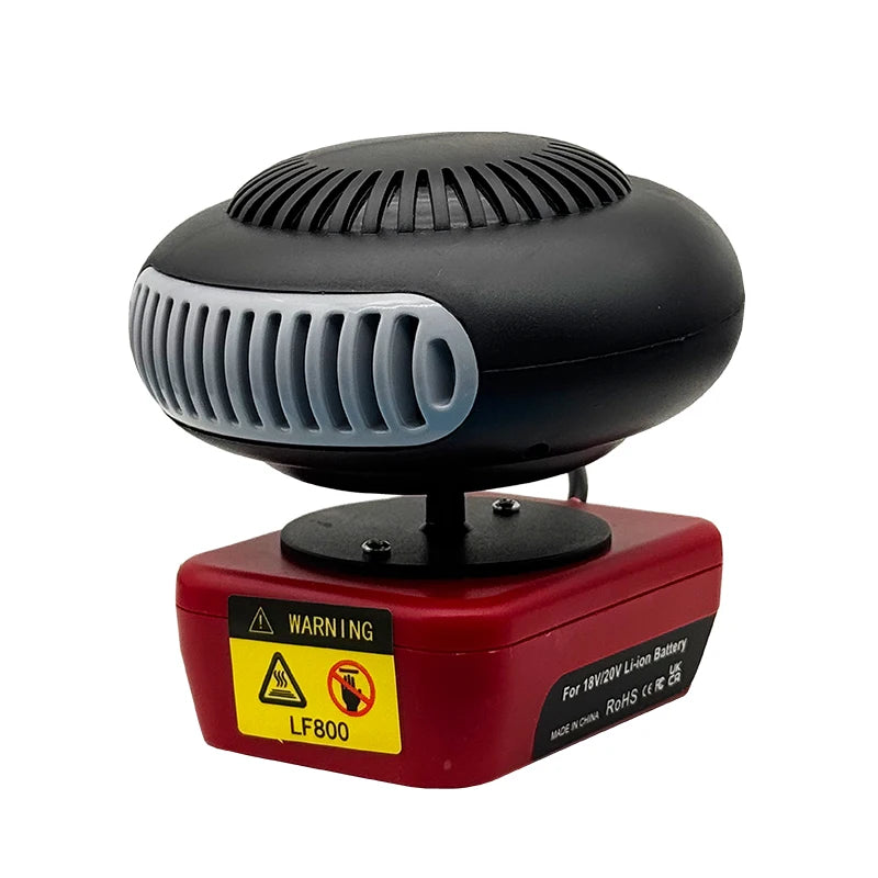 Portable Lithium Electric Power Warm Air Blower Fan Heater Hot&Cold Wind Dual Mode for Makita for Bosch for DeWalt for Milwaukee