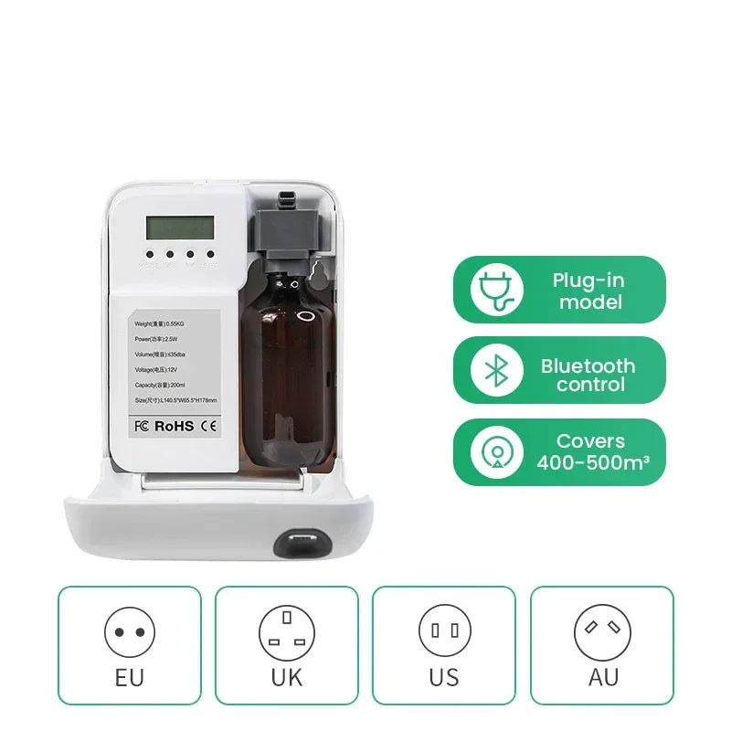 NAMSTE 500m³ Aroma Diffuser Electric Aromati Oasis 200ML Essential Oil Capacity Air Freshener Smart bluetooth control Diffuser